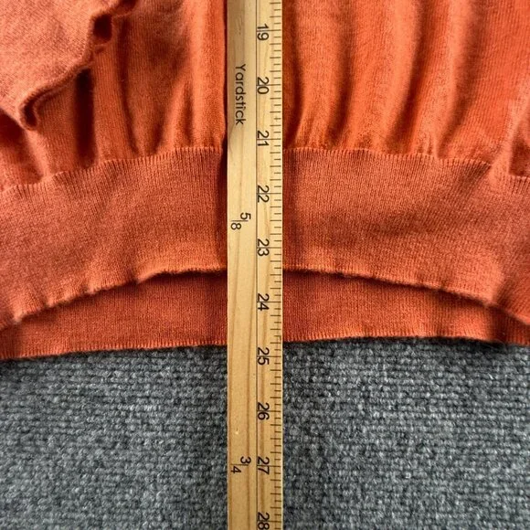Sid Mashburn Orange V-Neck Sweater - Picture 5 of 14